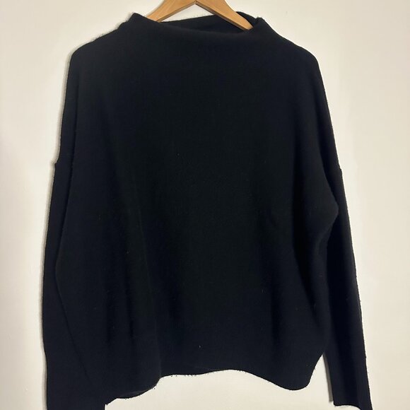 Quince Mongolian Cashmere Mock Turtleneck Sweater Quiet Luxury - Large - Picture 2 of 5